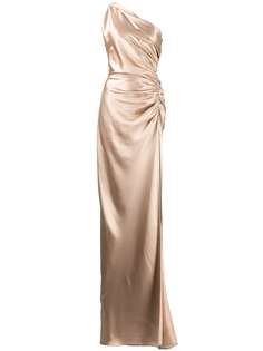 Michelle Mason шелковое платье Asym