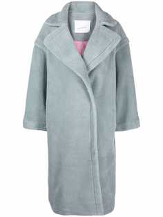 Giada Benincasa однобортное пальто с надписью