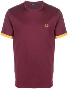 FRED PERRY футболка с вышитым логотипом