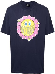 Stussy футболка с принтом