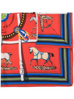 Hermès платок Couvertures et Tenues du Jour 1980-х годов