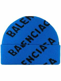Balenciaga шапка бини с логотипом