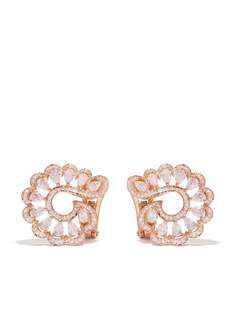 Chopard серьги из розового золота с бриллиантами