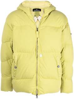 Stone Island Shadow Project пуховик с капюшоном и нашивкой Compass