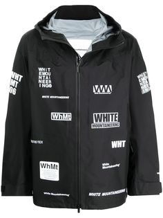 White Mountaineering легкая куртка с графичным принтом