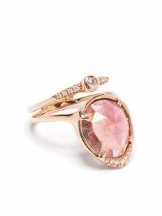 Sirciam кольцо Sun & Moon из розового золота с бриллиантами