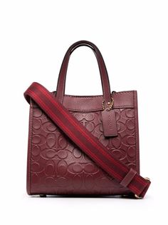 Coach сумка-тоут с тисненым логотипом