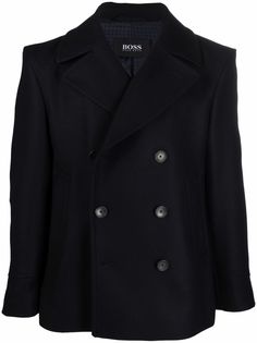 Boss Hugo Boss короткое двубортное пальто