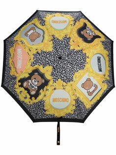 Moschino зонт Teddy с графичным принтом