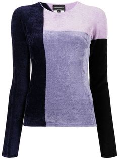 Emporio Armani джемпер в стиле колор-блок