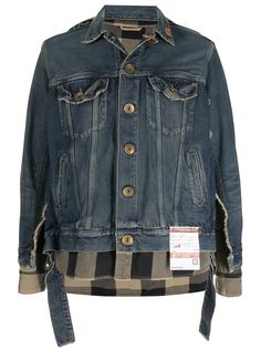 Maison Mihara Yasuhiro джинсовая куртка с эффектом потертости