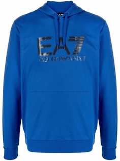 Ea7 Emporio Armani худи с узором с логотипом