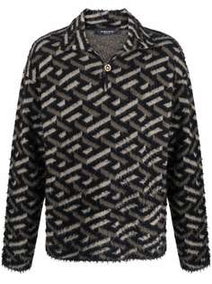 Versace джемпер с узором La Greca