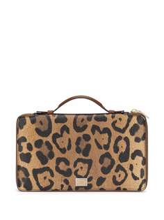 Dolce & Gabbana клатч с леопардовым принтом