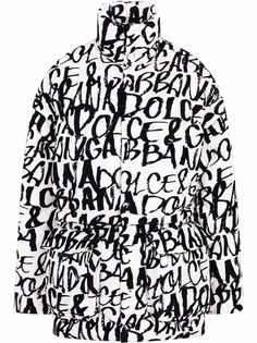 Dolce & Gabbana пуховик с логотипом