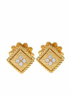 Roberto Coin серьги Palazzo Ducale из желтого золота с бриллиантами