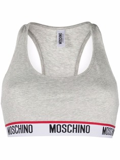 Moschino бюстгальтер-бралетт с логотипом