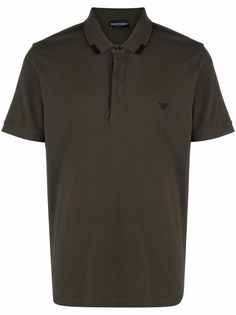 Emporio Armani рубашка поло с вышитым логотипом