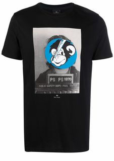 PS Paul Smith футболка из органического хлопка с графичным принтом