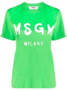 MSGM футболка с логотипом