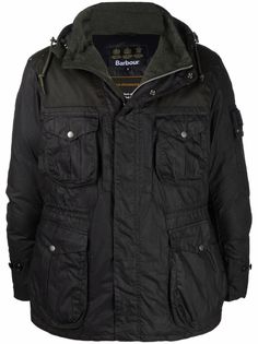 Barbour куртка с карманами карго и капюшоном