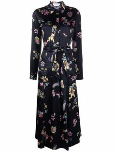 Gabriela Hearst платье-рубашка с цветочным принтом