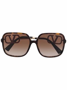 Valentino Eyewear солнцезащитные очки с логотипом VLogo Signature