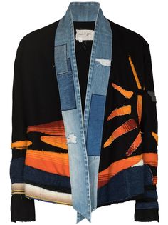 Greg Lauren кардиган Sunrise Blanket