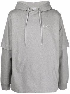 Off-White многослойное худи с логотипом Arrows