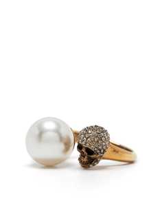 Alexander McQueen кольцо с жемчугом