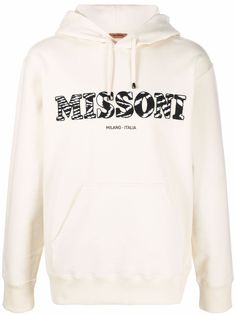 Missoni logo-patch drawstring hoodie