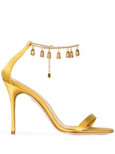 Manolo Blahnik MANO CAMPANILLA 105 HH SNDL GLD ANKLT SA