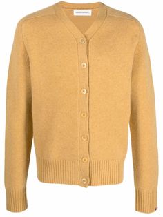extreme cashmere button-up knitted cardigan