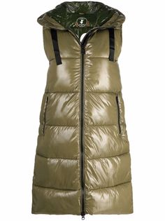 Save The Duck quilted mid-length gilet
