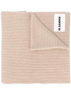 Jil Sander шарф в рубчик