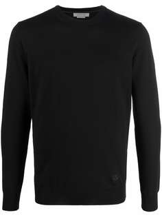 Corneliani embroidered-logo crewneck sweater