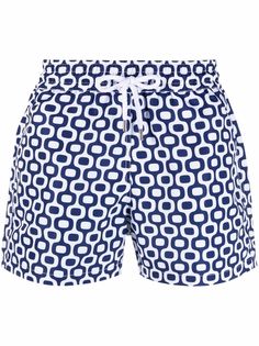 Frescobol Carioca плавки-шорты с геометричным принтом