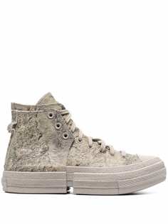 Converse patchwork high-top sneakers