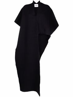 Jil Sander asymmetric cut-out cape