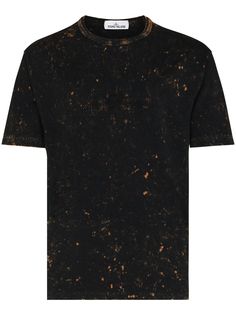 Stone Island SI ACID WASH EFFECT SS TEE ORNG