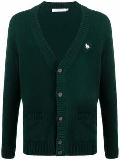 Maison Kitsuné fox-appliqué wool cardigan