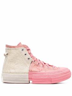 Converse patchwork high-top sneakers