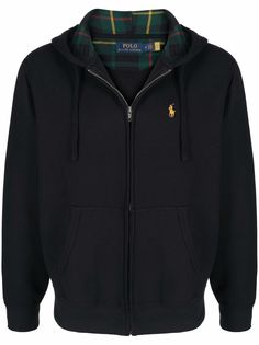 Polo Ralph Lauren embroidered-motif zip-fastening hoodie