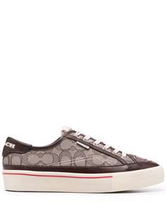 Coach monogram-print low-top trainers