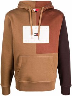 Tommy Hilfiger logo-patch drawstring hoodie