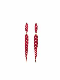 Boghossian серьги Merveilles из розового золота с рубином