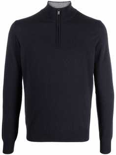Corneliani knitted zip fastening jumper
