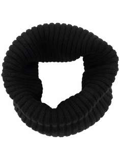Ys frayed ribbed-knit neck warmer Y`s