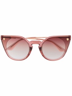 Versace Eyewear очки в оправе кошачий глаз с логотипом