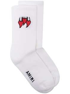AMIRI носки с вышивкой